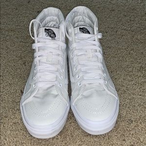 Brand new high top white vans